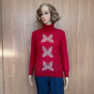 Vintage Women Turtle Neck top from Spain, 1980s - Size S - EUC